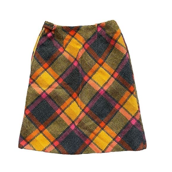 Vintage Four Corners Plaid Skirt XS - Picture 1 of 8